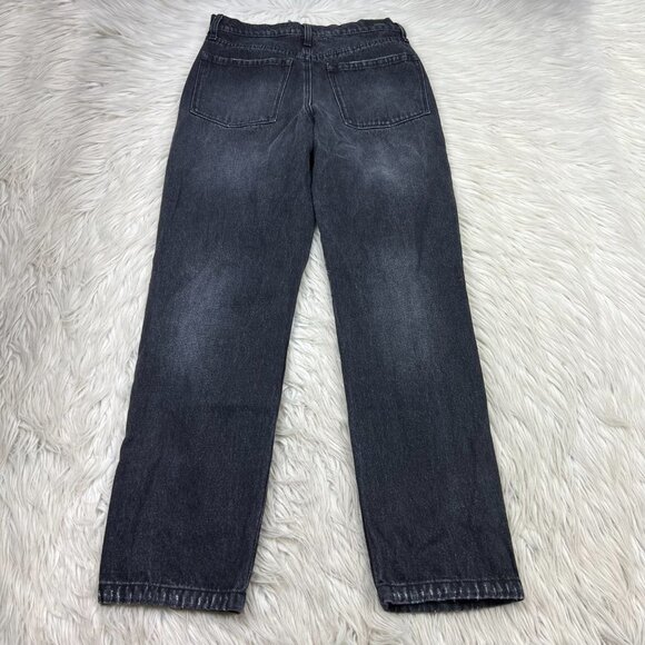 RSQ Women's Black Wash Distressed High Waisted 90's Jean - Picture 8 of 9